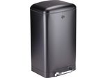 Cestino A Pedale Dirt Devil 20L - Cestino Da Cucina Con Chiusura Ammortizzata - Cestino In Acciaio Inox - Cestino Interno Rimovibile - 30 X 29 X 52,5 Cm - Nero