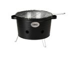 Secchio Per Barbecue Progarden Con 2 Manici 34,5 Cm Nero Opaco