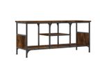 Mobile Tv Vidaxl Rovere Fumé 100X35X45 Cm Materiale Legno E Ferro
