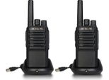 Retevis NR610 Walkie-Talkie Professionale, Radio Portatile Ricaricabile, USB-C 1200Mah, Cancellazione Del Rumore Ai, Senza Licenza, Vox, Radio PMR446 Per Escursioni, Alpinismo (2 Pezzi, Nero)