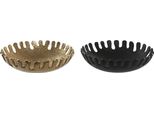 Decorazione Da Tavolo Dkd Home Decor Nero Oro Moderno 32 X 32 X 9 Cm (2 Pezzi)