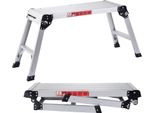 Piattaforma Da Lavoro In Alluminio Costway, Banco Da Lavoro Pieghevole Con Tappetini Antiscivolo, Piattaforma Da Lavoro Con Portata Di 150 Kg, Banco A Gradini Con Serrature Di Sicurezza, Scala A Gradini Per Casa, Ufficio, Officina E Garage, Argento