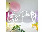 Let's Party Neon Light Decoration Lights Neon Sign Neon Sign, Led Neon Sign Wall Decoration For Gaming Room Bedroom Wall Bar Wedding Party Gifts Decoration