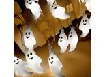 3M Halloween Luci Decorative Stringa All'aperto, Luce Di Halloween, Led Luci Fantasma Bianco A Batteria Per L'illuminazione Del Giardino Della Festa Di Halloween