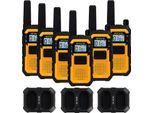 Retevis RB648 Walkie-Talkie Ad Alte Prestazioni, Radio Impermeabile IP67, Antiurto, 2000 Mah, USB-C, Walkie-Talkie Professionale Per Adulti In Cantiere, Trasporto (6 Pezzi)
