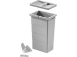 Hailo 1075965 Readybin 10 L 226X160X350 Mm Con Staffa A Muro Grigio Chiaro