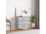 Vidaxl Credenza Grigio Cemento 60X35X70 Cm Materiale A Base Di Legno