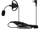 Retevis EEM004 Cuffia Walkie Talkie, Con Microfono A Forma Di D, Doppio Ptt, Compatibile Con Auricolare Walkie Talkie A 2 Poli Motorola CP040 CP140 GP300 Ecc