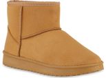 Van Hill Donna Stivali Invernali Foderati Caldi Stivaletti Scarpe Con Suola Battistrada 840090, Colore: Marrone Chiaro, Taglia: 37