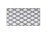 Vidaxl Tappeto Per Esterni Blu Navy Bianco 80X150 Cm Utilizzabile Su Entrambi I Lati