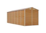 Vidaxl Casetta Da Giardino Marrone Chiaro 191X555X198 Cm Acciaio Zincato