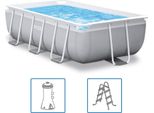 Intex Set Piscina Prism Frame Rettangolare 300X175X80 Cm