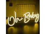 Oh Baby Luce Al Neon Luci Decorative Segno Al Neon Segno Al Neon, Led Segno Al Neon Decorazione Della Parete Per Sala Giochi Camera Da Letto Parete Bar Matrimonio Festa Regali Decorazione
