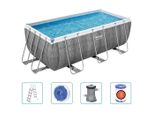 Set Piscina Bestway Power Steel Rettangolare 412X201X122 Cm