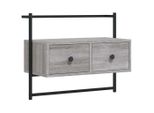 Parete Tv Grey Sonoma 60,5X30X51 Cm Materiale A Base Di Legno