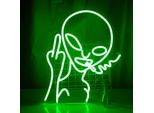 Alien Luce Al Neon Decorazione Luci Segno Al Neon Gioco Segno Al Neon, Led Segno Al Neon Decorazione Della Parete Per Sala Giochi Camera Da Letto Parete Bar Festa Regali Decorazione