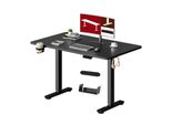 Sanodesk QS1 Scrivania Regolabile In Altezza Elettricamente 4 Funzioni Di Memoria Protezione Anticollisione Capacità Di Carico 70 Kg Ganci Gestione Dei Cavi 110X54 Cm (Nero)