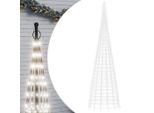 Vidaxl Albero Di Natale A Led Per Pennone 3000 Led Bianco Freddo 800 Cm