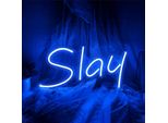 Usb Led Neon Wall Light, Blu Slay Neon Sign Night Lights Neon Light Neon Sign Per Party Bar Gaming Bedroom Room Wall Decoration