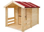 Timbela Casetta In Legno Per Bambini - Casetta Per Bambini All'aperto - L146Xl181Xh145 Cm/1.1M2 Casetta Da Giardino - Casetta Estiva Da Giardino Per Bambini M501