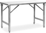 Tavolo In Acciaio Inox Mahlzeit, 120 X 60 X 80 Cm, Tavolo Da Lavoro, Tavolo Da Cucina, Tavolo Da Preparazione In Acciaio Inox