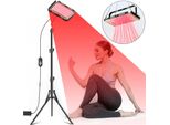 Lampada A Luce Rossa A Led Con Supporto, Terapia A Luce Rossa A 96 Led, Lampada A Luce Rossa 660Nm E 850Nm Lampada A Infrarossi Con Timer, Terapia A Luce Rossa Per Alleviare Il Dolore, Cura Della Pelle