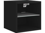 Pensile Tv Con Luci Led Nero 30X28,5X30 Cm