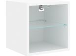 Pensile Tv Con Luci Led Bianco 30X28,5X30 Cm