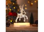3D Christmas Night Light Led Illusion Lamp Warm White Battery Operated Night Lights Con Telecomando Lampada Da Comodino Party Christmas Decoration