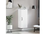 Vidaxl Armadio A Muro Bianco 34,5X34X90 Cm Materiale A Base Di Legno
