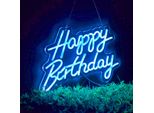 Buon Compleanno Decorazione Di Festa Di Compleanno Led Luce Al Neon Segno Al Neon Decorazione Di Compleanno Usb Blu