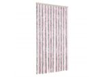 Vidaxl Tenda Fly Grigio Argento E Rosa 100X220 Cm In Ciniglia