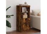 Vidaxl Credenza Con Luci Led Rovere Fumé 41X37X100 Cm