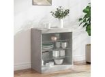 Best MöBel Credenza Con Luci Led Grigio Cemento 60,5X37X67 Cm - Cassettiere Cloris New2485858 1Pacco