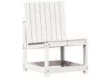 Sedia Da Giardino Bianca 50,5X55X77 Cm In Legno Di Pino Massiccio