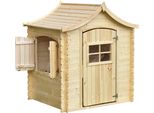 Timbela Casetta In Legno Per Bambini - Casetta Per Bambini All'aperto - L112Xl146Xh152 Cm/1,1M2 Casetta Da Giardino - Casetta Estiva Per Bambini M550-1