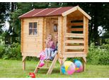 Timbela Casetta In Legno Per Bambini - Casetta Per Bambini All'aperto - L146Xl181Xh205 Cm/1,1M2 Casetta Da Giardino - Casetta Estiva Per Bambini M501B