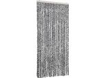 Vidaxl Tenda Fly Grigio, Bianco E Nero 90X200 Cm In Ciniglia