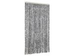 Vidaxl Tenda Fly Grigio, Bianco E Nero 100X220 Cm In Ciniglia