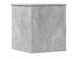 Vidaxl Cassapanca Grigio Cemento 40X42X46 Cm Materiale A Base Di Legno