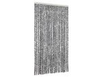 Vidaxl Tenda Fly Grigio, Bianco E Nero 100X230 Cm In Ciniglia