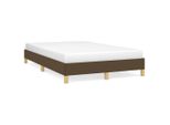 Vidaxl Struttura Letto Senza Materasso Marrone Scuro 120X190 Cm Tessuto