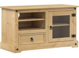 Mobile Tv 100X45X58 Cm In Legno Di Pino Massiccio