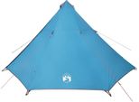 Vidaxl Tenda Familiare Tipi 8 Persone Blu Impermeabile