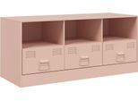 Mobile Tv Rosa 99X39X44 Cm In Acciaio