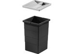 Bidone Interno Hailo 1222509 Nero 15 Litri 226X233X350 Mm Con Coperchio