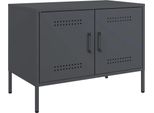Mobile Tv Antracite 68X39X50,5 Cm In Acciaio