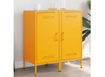 Maison Exclusive - Credenze 2 Pezzi Giallo Senape 36X39X79 Cm Acciaio