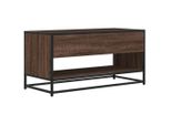 Syfax™ Mobile Tv Rovere Marrone 91X40X46 Cm Legno Multistrato Metallo