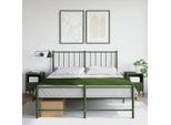 Maison Exclusive - Comodini 2 Pz. Verde Oliva 36X39X50,5 Cm Acciaio